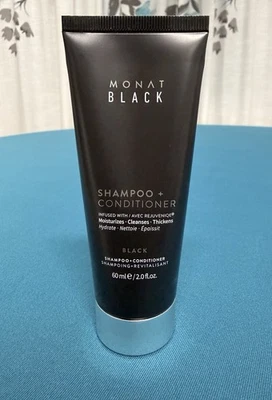 Champú + acondicionador Month Black 2 en 1 tamaño de viaje 2 fl oz 60 ml nuevo sellado Foto 1 de 4