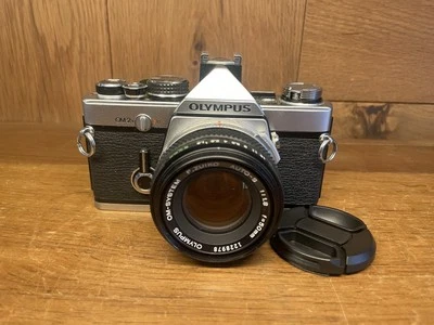 *CLA'd : Almost Mint* Olympus OM-2N Film Camera F.Zuiko Auto S 50mm F/1.8 Lens - Imagem 1 de 4
