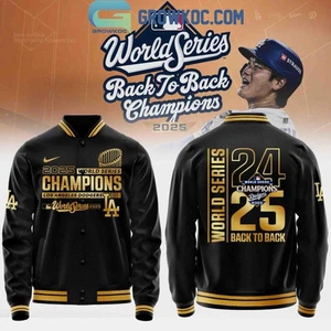 LosAngeles Dodger 2025 Back to Back World Series Champions Baseball Jacket - Picture 1 of 1
