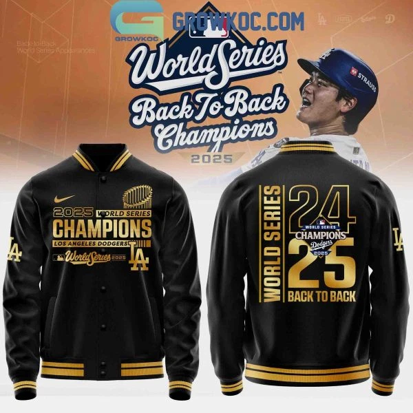 LosAngeles Dodger 2025 Back to Back World Series Champions Baseball Jacket - Image 1 of 1