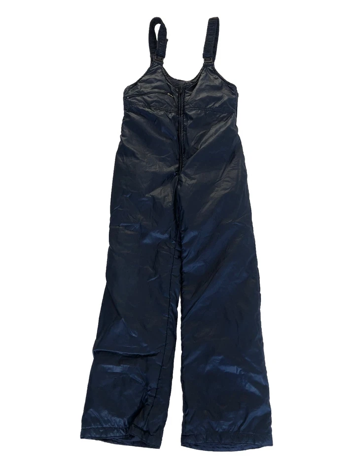 "Salopettes de esquí vintage años 80 damas azul aspecto húmedo talla cintura 28"" #993" Foto 1 de 1