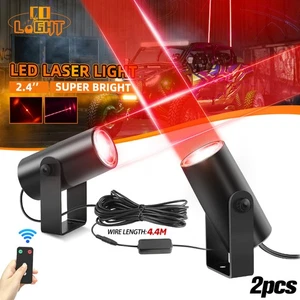For Polaris Can Am ATV UTV 2PC Laser RGB LED Whip Lights Whipless Antenna Remote - Picture 1 of 11