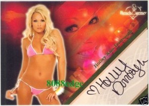 2008 BENCHWARMER LIMITED AUTO: HOLLEY ANN DORROUGH #7 OF 20 AUTOGRAPH PLAYMATE