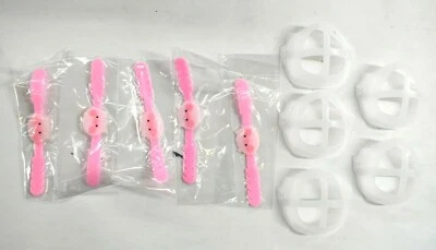 Venta al por mayor 500 soportes de máscara 3D marco de soporte para niños rosa con correa de alivio de oreja Foto 1 de 4