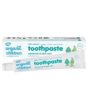 Green People Children Organic Spearmint & Aloe Vera Natural Toothpaste 50ml X 2