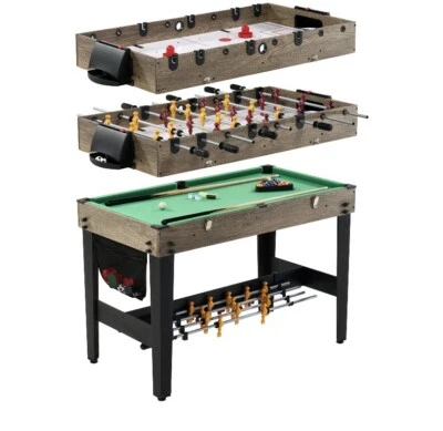 "Mesa de juego de hockey, futbolín y billar MD Sports Combo 48"" neumática" Foto 1 de 4