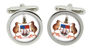 Auckland (New Zealand) Round Cufflinks in Box - Picture 1 of 5