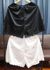 #ฺฺD29 XL/ElasticW.22-40" Vintage Style 2Pcs. Nylon Panties Half Slip Petticoats - Picture 1 of 5