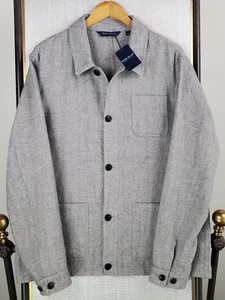 PETER MILLAR NEW $1000 Size XL Cashmere + Linen Summer Over Shirt Jacket Mens - Picture 1 of 20