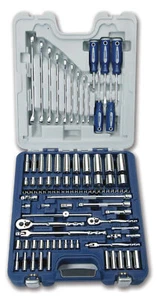 95pc 1/4"& 3/8"Drive Master SAE Supertorque®6&12Point Sockets&Tools Set 50611B - Picture 1 of 4