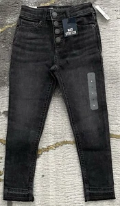 Gap Kids High-Rise Ankle Jeggings Max Stretch Black Wash Girls Size 6 - Picture 1 of 4