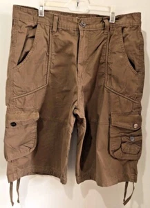 Pantalones cortos cargo marrón Camp & Campus para hombre. Talla 34 - Imagen 1 de 9