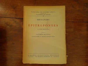 Menandri - Epitrepontes - Libreria scientifica editrice napoli - Prima ed. 1945 - Picture 1 of 1
