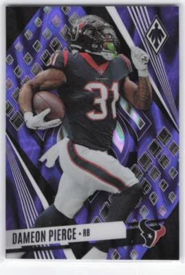 2023 Panini Phoenix Dameon Pierce Purple Seismic #/125 #51 - Image 1 of 2