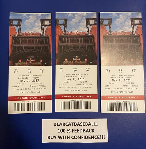 MIGUEL CABRERA 3100 HIT ST. LOUIS CARDINALS TICKET STUB: 5-7-23 MINT Cover