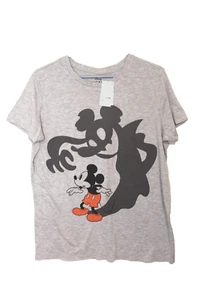 Disney Mickey Mouse Juvenil XL Camiseta Gris Sombra Fantasma Espeluznante Halloween - Imagen 1 de 4