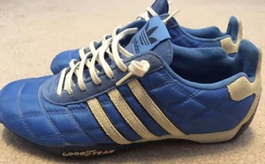 Adidas Tuscany Goodyear Driver's Racing Shoes Blue Men's 8 Rare Excellent HTF - Picture 1 of 10