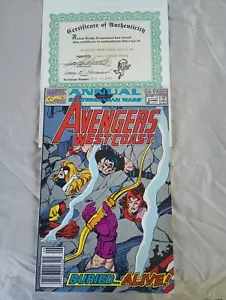Avengers West Coast Annual #6 (VF) Marvel 1991 signed by Andrew Pepoy - Picture 1 of 17