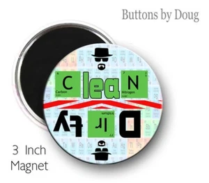 Dishwasher Magnet Breaking Bad Inspired  to Let U Know When The Dishes Are Clean - Picture 1 of 2