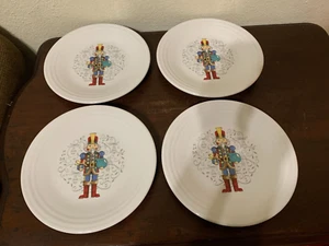 Fiestaware Christmas Salad Plate 9" Nutcracker Set Of 4 First Series - Picture 1 of 10