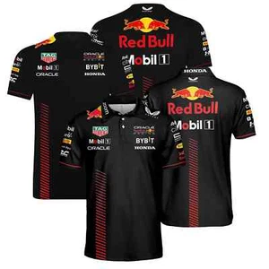 Hot 2023 RBull Racing AOP Polo Shirt 3D Graphic Casual Men's Daily Wear S5XL - Picture 1 of 10
