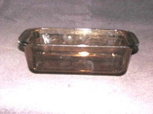 Pyrex Cranberry Glass 1.5 Qt Ribbed Loaf Pan Baking Dish ~ #213-S - Picture 1 of 3