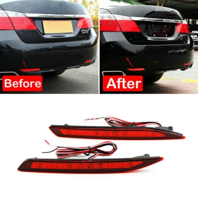 Luz de freno trasera 2 piezas para parachoques trasero LED Honda Accord 2014-2016 Foto 1 de 4