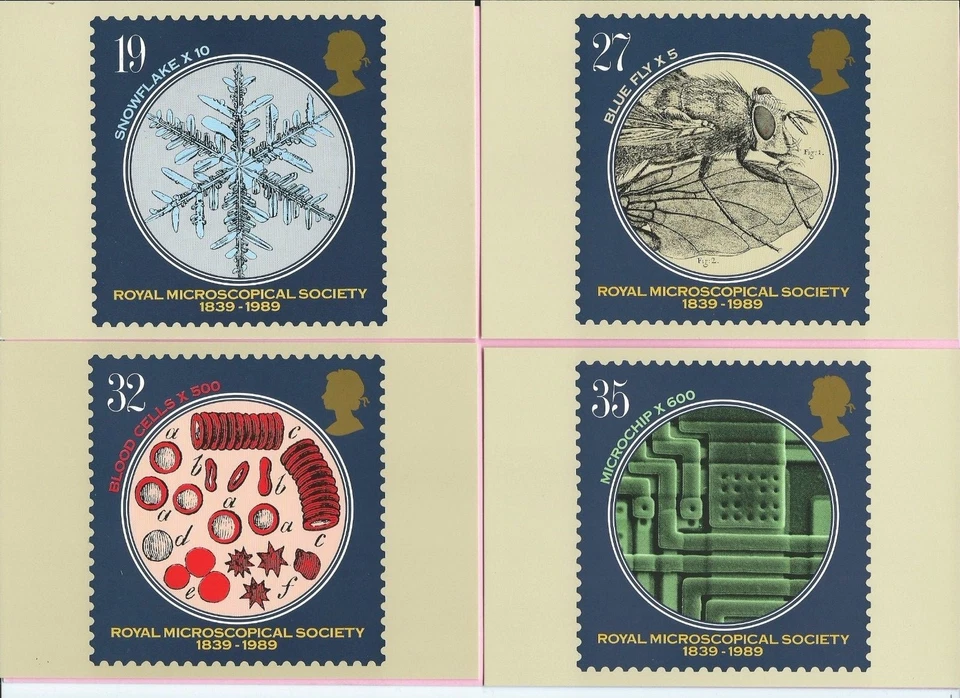 GB 1989 PHQ Cards #120 Complete Set - MICROSCOPES (RMS) - Unused MINT - Image 1 of 1