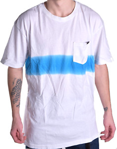 O'neill Mens Platforms White Blue Modern Fit Pocket Tee Shirt Large New
