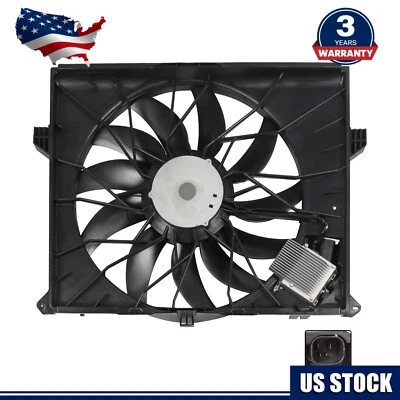 For 2007 2008 2009-2012 MERCEDES-BENZ GL450 A/C Radiator Fan Assembly 1645000093 - Image 1 of 4