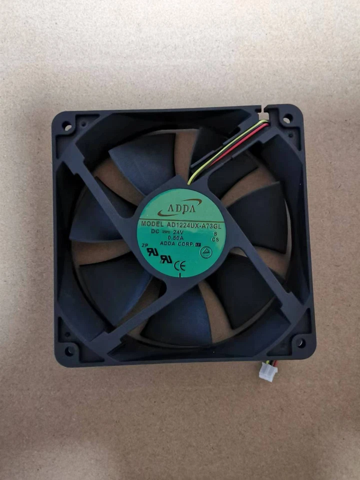 1pc ADDA AD1224UX-A73GL 24V 0.25A 12025 12CM 3-wire Inverter Fan - Image 1 of 3