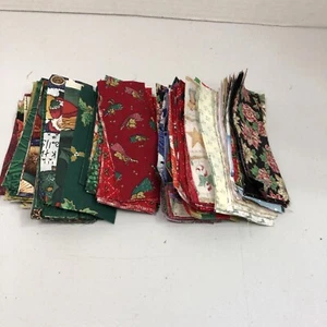 Über 250 - 2" x 5" Rechtecke Weihnachten Stoff Baumwolle - Bild 1 von 7