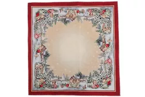 Centrotavola Quadrato Gobelin Natalizio Natale Christmas Angeli 100x100CM (6459) - Foto 1 di 3