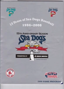 Justin Masterson Autogramm Portland Sea Dogs 15th Anniversary 2008 Programm - Bild 1 von 3