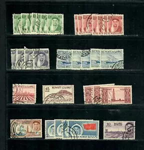 STP7 Kuwait Lot of 34 used mix dups Off Paper, Shaikhe Abdullah, 10 Rupees - Picture 1 of 2