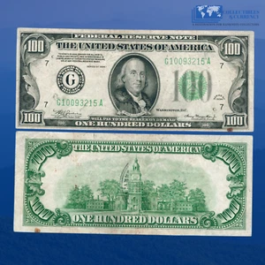 1934 $100 One Hundred Dollars FRN Chicago, VF #93215 - Picture 1 of 1