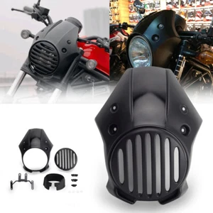 For 2017-22 Honda Rebel 250 300 500 Headlight Fairing Cover w/Protection Grill - Picture 1 of 11