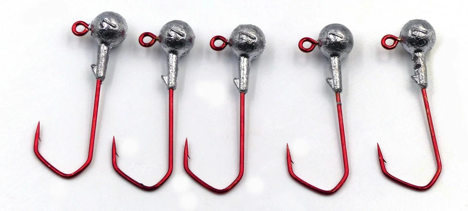 10x VMC Barbarian Jig Rundkopf Jigkopf Bleikopf Gr 4/0 - Bild 1 von 1