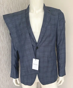 PAUL SMITH WOOL & SILK 2 PIECE SUIT SIZE 38R MADE IN ITALY RETAIL BNWT - Picture 1 of 11