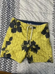 Large Corona Yellow Flower Swim Trunks - Picture 1 of 2