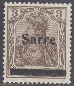Germany Saar - Sarre Mi 3 1920 MNH - Picture 1 of 1