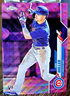 Ian Miller 2020 Topps Chrome Update Rookie RC Pink Wave Refractor #28 CUBS - Image 1 of 2