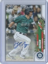 2020 Topps Holiday Walmart Mega Box Kyle Seager Auto /500 Seattle Mariners EX