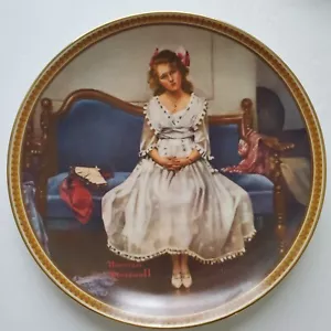 Norman Rockwell Sammelteller. Sammelteller Waiting’s At The Dance USA - Bild 1 von 3