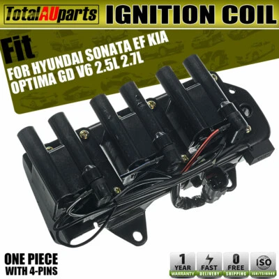 Ignition Coil for Hyundai Sonata EF Trajet FO Kia Optima GD 2.5L 2.7L 1998-2007 - image 1 of 4