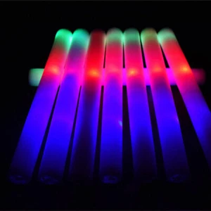 42/ 100 /300/ 1000PCS LED Foam Glow Stick Bulk Party Showing Flashing Rave Stick - Picture 1 of 9