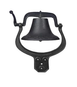Vintage Dinner Bells Door Bell Large Cast Iron bell for Farmhouse, Garden, Yard - Picture 1 of 6