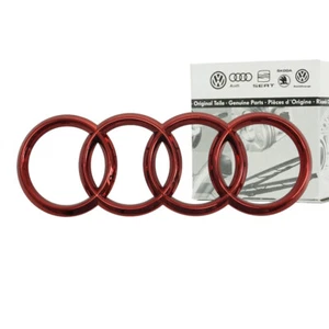 Audi Ringe Kühlergrill rot 4KE853605 Grill Logo Frontgrill 4H0853605B Neu - Bild 1 von 5
