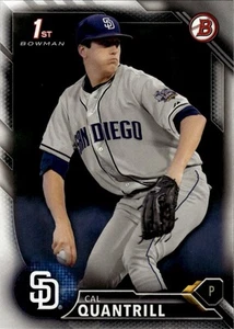 2016 Bowman Draft #BD-20 Cal Quantrill San Diego Padres - Picture 1 of 2