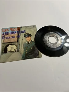 Elvis Presley  A BIG HUNK OF LOVE  (ROCK N ROLL 45/PS) RCA 7600 PLAYS VG+ - Bild 1 von 4